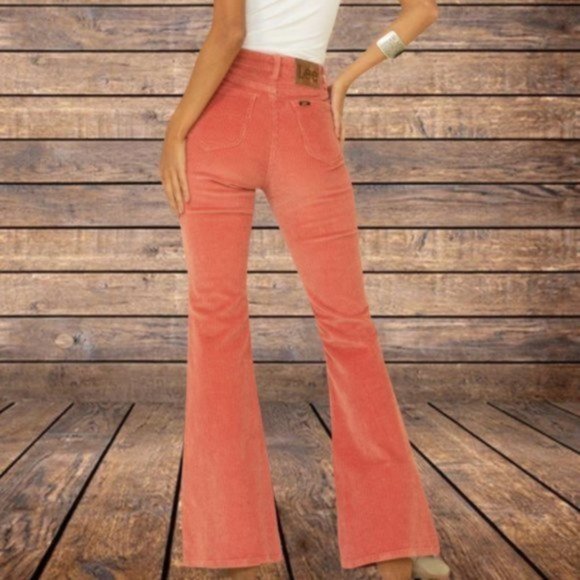 Free People Denim - Lee Vintage Modern High Rise Corduroy Flare Jeans
